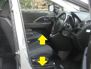 運転席座面の高さ調整可能なシートリフター付き軽自動車データベース比較