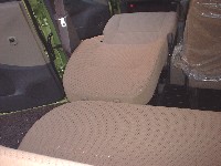 ミラX　フルフラット。後方から