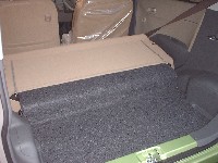 ミラX　リアシートを倒してみる